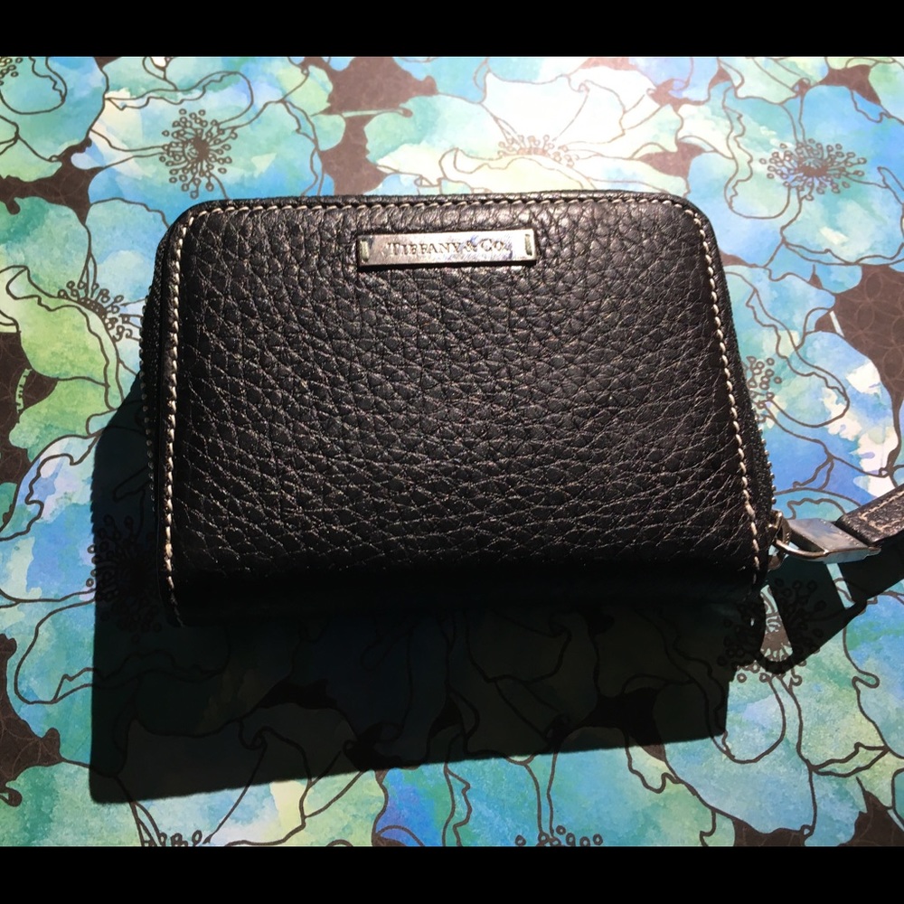 Tiffany & Co. leather zip card case